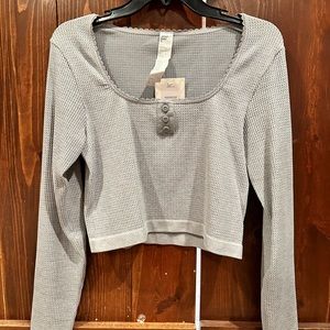 Fabletics - Cable Knit Long-Sleeve Top